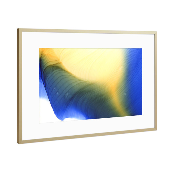 Poster mit Rahmen Gold "There is light - Art" artboxONE - Abstrakt