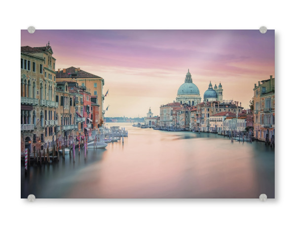 Acrylglasbild "Pink Venice" artboxONE - Städte,Reise,Architektur,Städte / Venedig,Reise / Länder