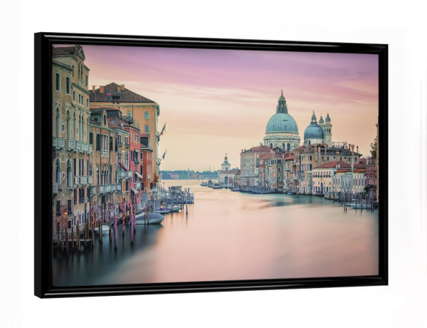Poster mit schwarzem Rahmen "Pink Venice" artboxONE - Städte,Reise,Architektur,Städte / Venedig,Reise / Länder