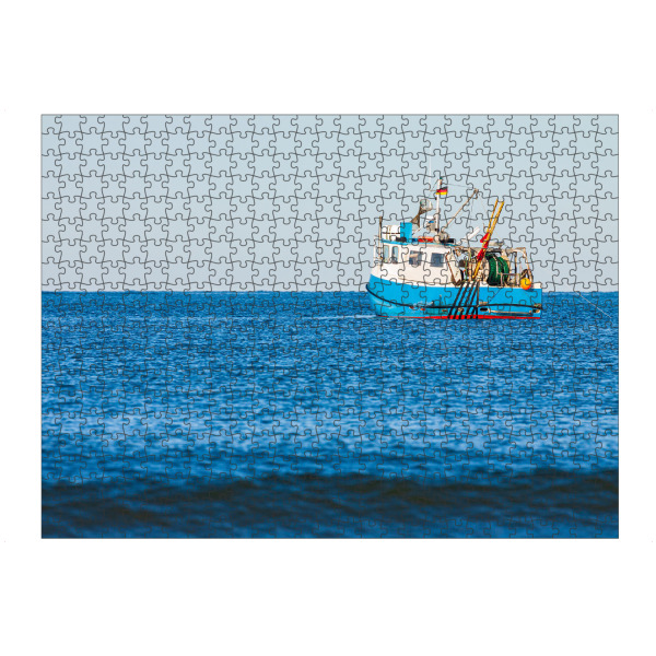Puzzle Ravensburger "Ostsee mit Fischerboot" artboxONE - Natur,Reise,Reise / Strand und Meer