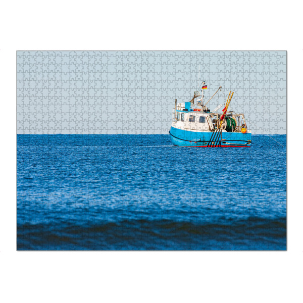 Puzzle Ravensburger "Ostsee mit Fischerboot" artboxONE - Natur,Reise,Reise / Strand und Meer