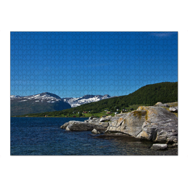 Puzzle Ravensburger "Felsen am Fjord" artboxONE - Natur,Reise,Reise / Strand und Meer,Reise / Länder