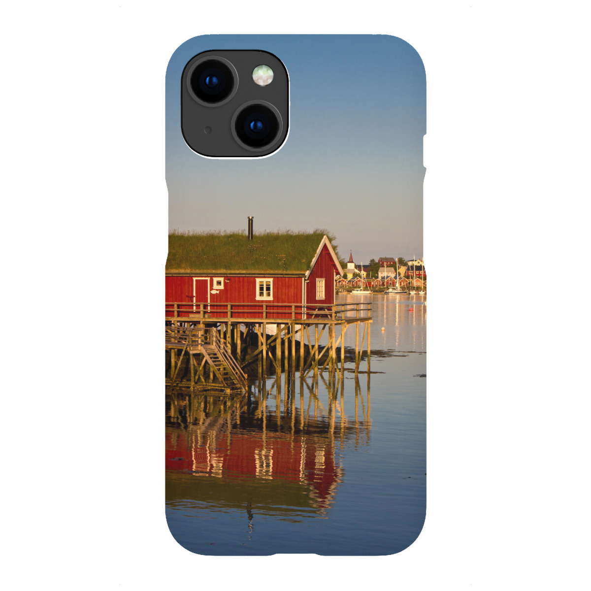 "Fischerhütte auf den Lofoten"für iPhone - Premium-Case Handyhülle artboxONE