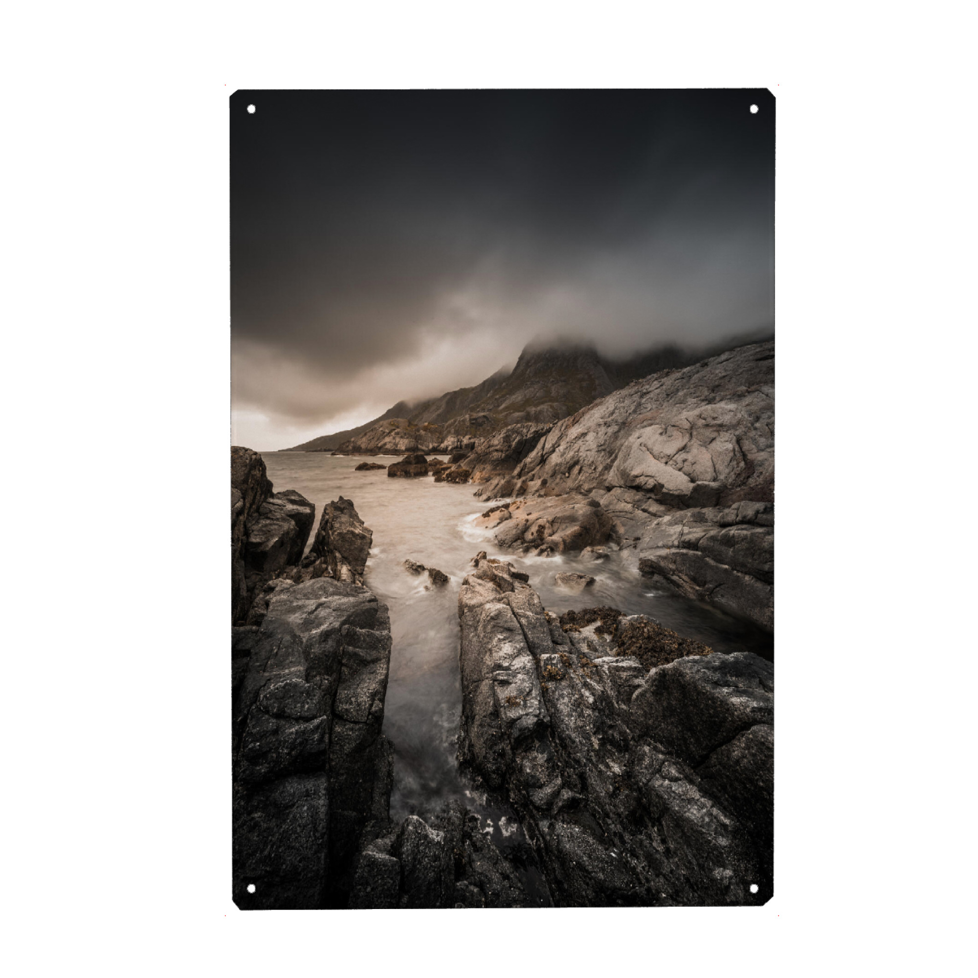 Metall Poster "Rugged Coast" artboxONE - Natur