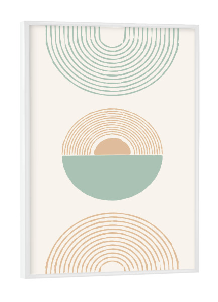 Poster mit weißem Rahmen "Abstract 5 (matart)" artboxONE - Abstrakt,Geometrie