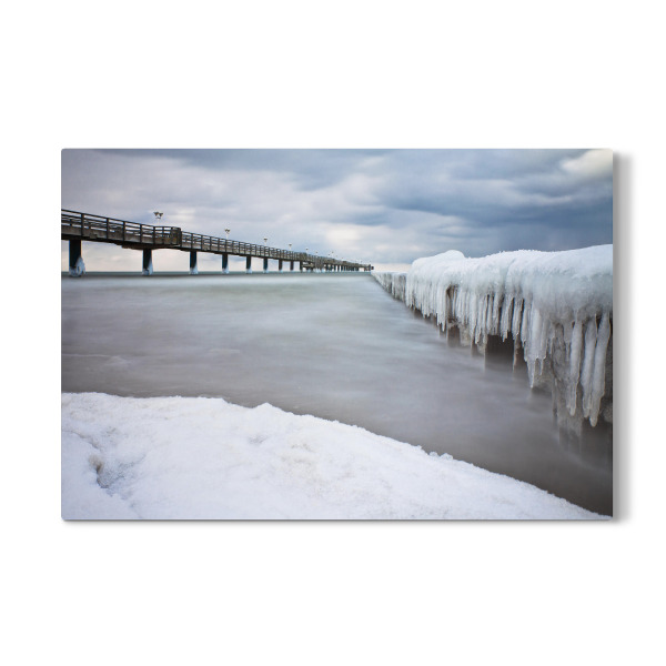 Galerie-Print "Seebrücke und Buhne" 30x20 cm artboxONE