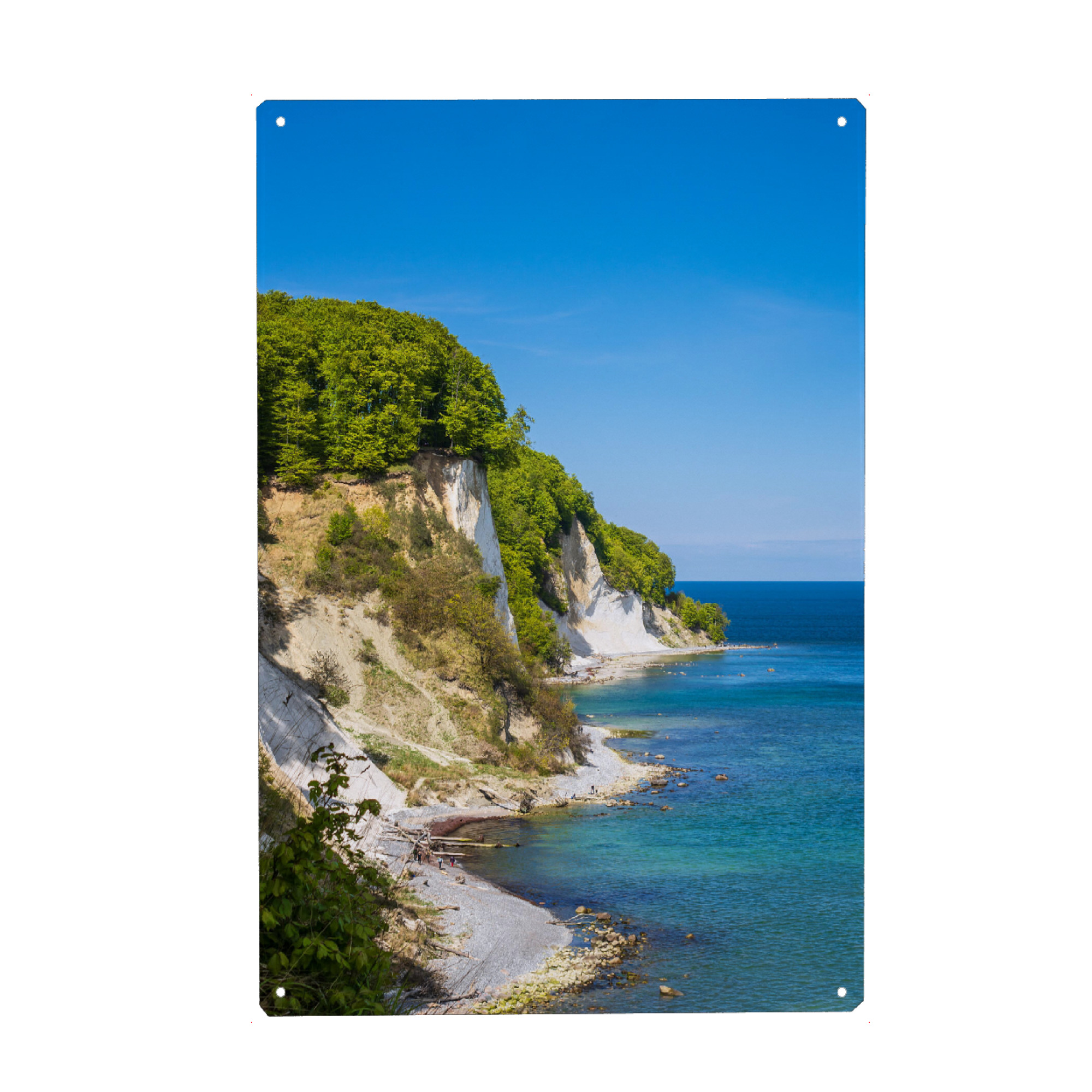 Holzbild "Blick auf Kreidefelsen" artboxONE - Natur,Reise,Reise / Strand und Meer