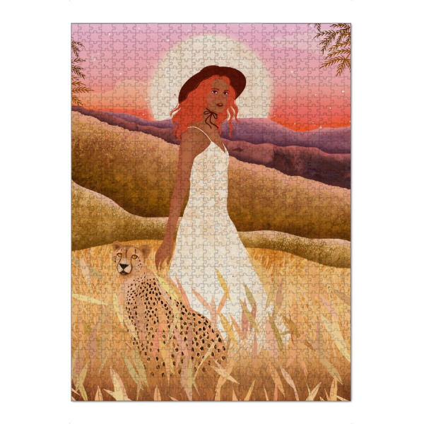 Puzzle Ravensburger "Mond Safari" artboxONE - Natur,Tiere,Menschen