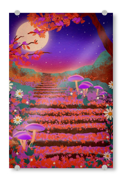 Acrylglasbild "Magische Treppe" artboxONE - Natur,Floral
