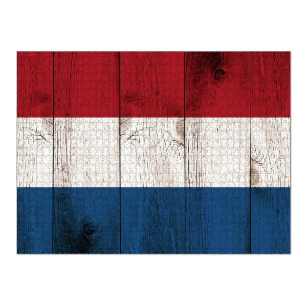 Puzzle Ravensburger "Netherland Vintage Flag" artboxONE - Reise,Abstrakt,Reise / Länder,Städte / Amsterdam