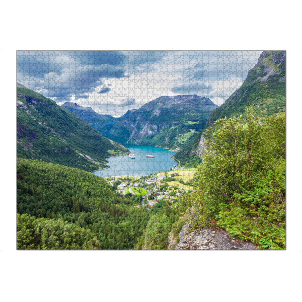 Puzzle Ravensburger "Geiranger und Fjord" artboxONE - Natur,Reise,Reise / Länder