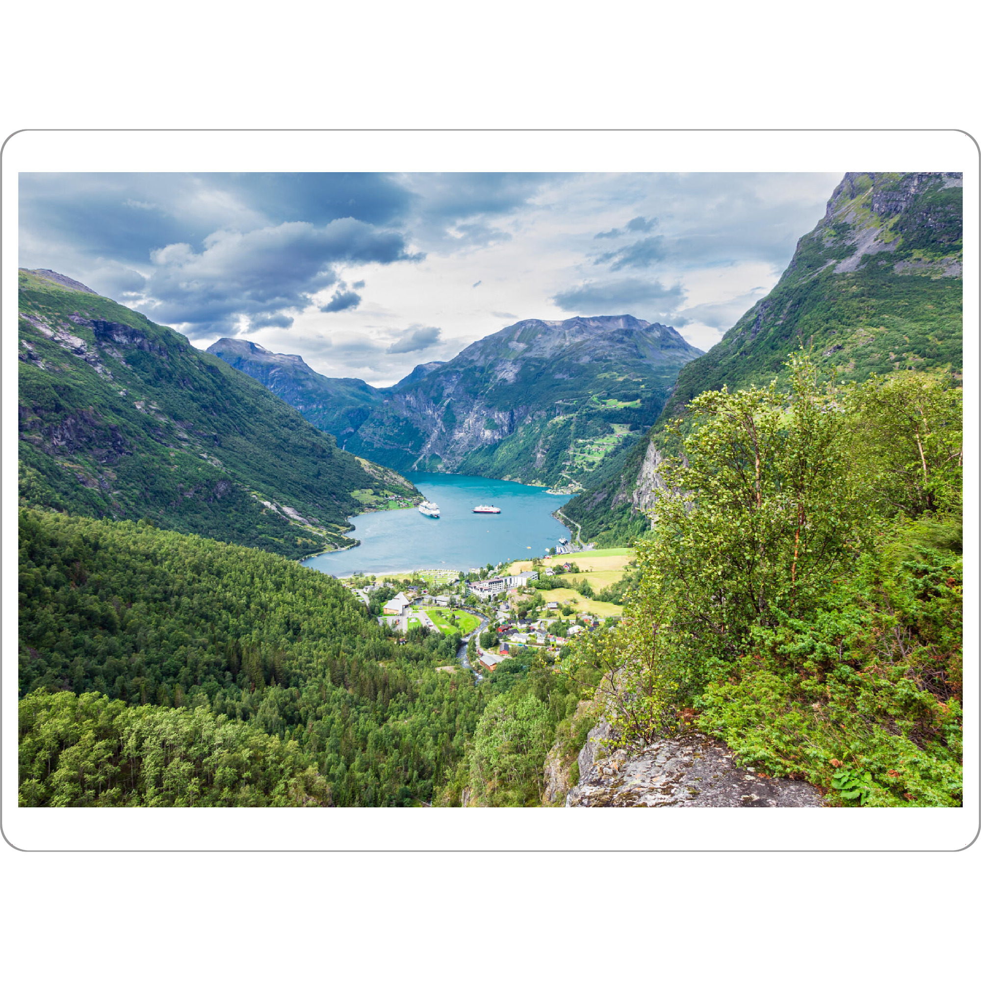 Tischset "Geiranger und Fjord" artboxONE - Natur,Reise,Reise / Länder