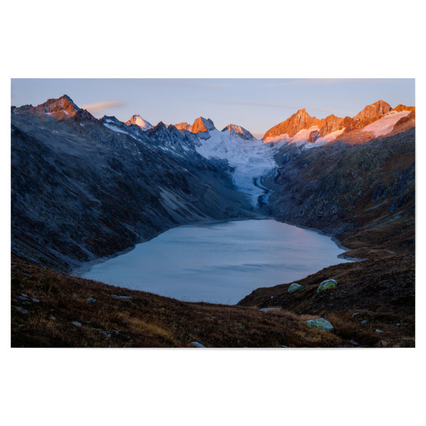 Poster 30x20 cm "Grimsel Oberaar sunrise at dawn" artboxONE - Natur