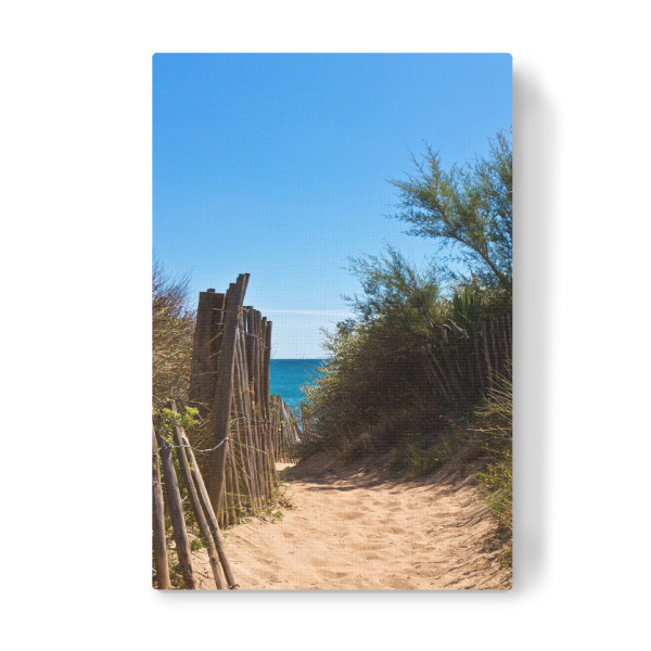 Leinwandbild "Strandzugang in Südfrankreich" artboxONE - Natur,Reise,Reise / Strand und Meer,Reise / Länder
