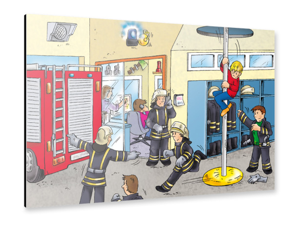 Alu-Dibond "Feuerwehr C" 30x20 cm artboxONE