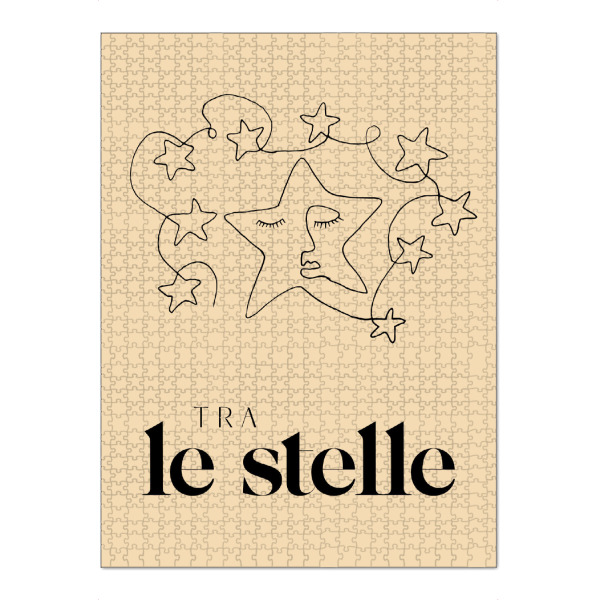 Puzzle Ravensburger "The Stars Line Art Italian" artboxONE - Für Kinder,Liebe,Galaxy