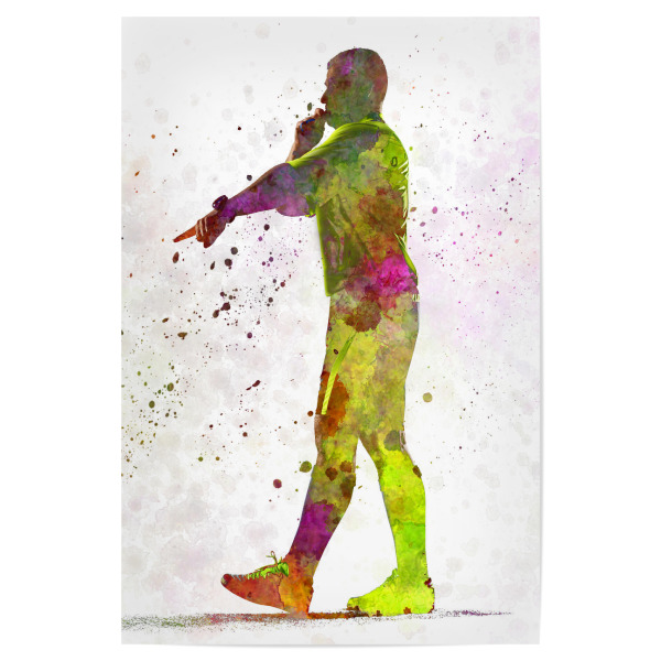 Poster 30x20 cm "Football referee" artboxONE - Sport / Fußball