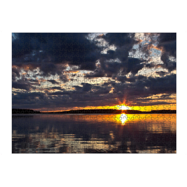 Puzzle Ravensburger "Sonne über dem See Lentua" artboxONE - Natur,Reise,Reise / Länder