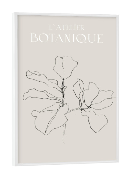 Poster mit weißem Rahmen "Neutral Botanical Theme Collection" artboxONE - Typografie,Natur,Floral