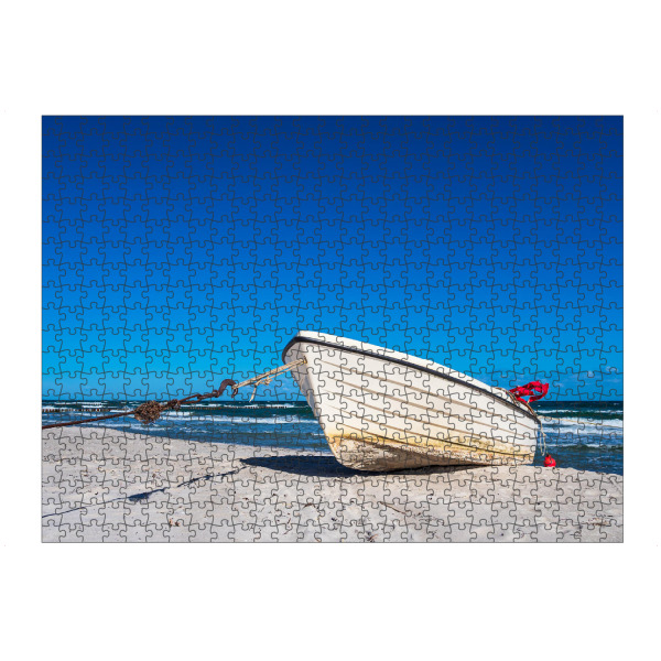 Puzzle Ravensburger "Ein Fischerboot in Zingst" artboxONE - Natur,Reise,Reise / Strand und Meer