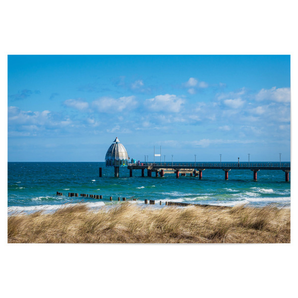 Poster "Düne und Seebrücke" artboxONE - Natur,Reise,Architektur,Reise / Strand und Meer