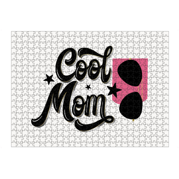 artboxONE Puzzle "Cool Mom. Für coole Mamas" artboxONE - Typografie,Liebe,Für Mama,Lustig