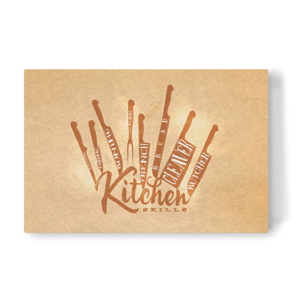 Leinwandbild "Meat cutting knives kraft" artboxONE - Essen & Trinken,Für Mama,Für Papa