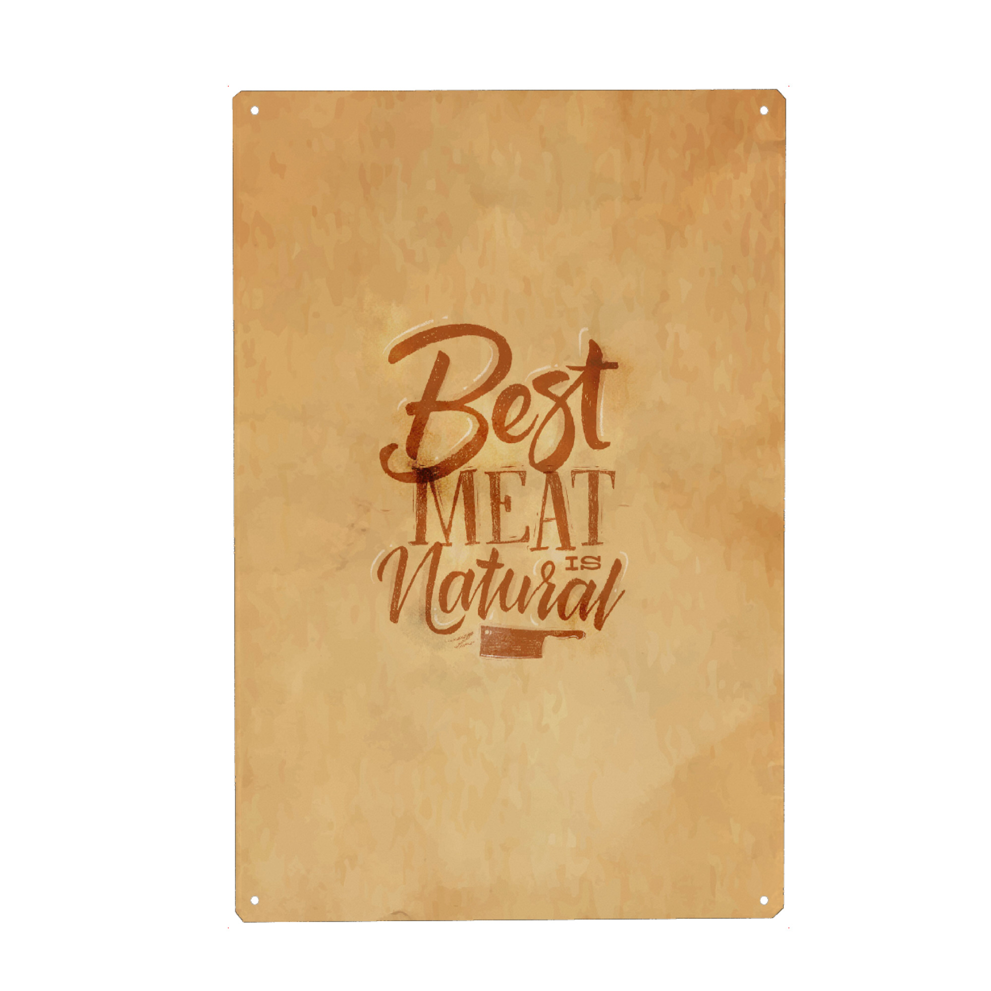 Holzbild "Best meat kraft" artboxONE - Essen & Trinken,Für Mama,Für Papa