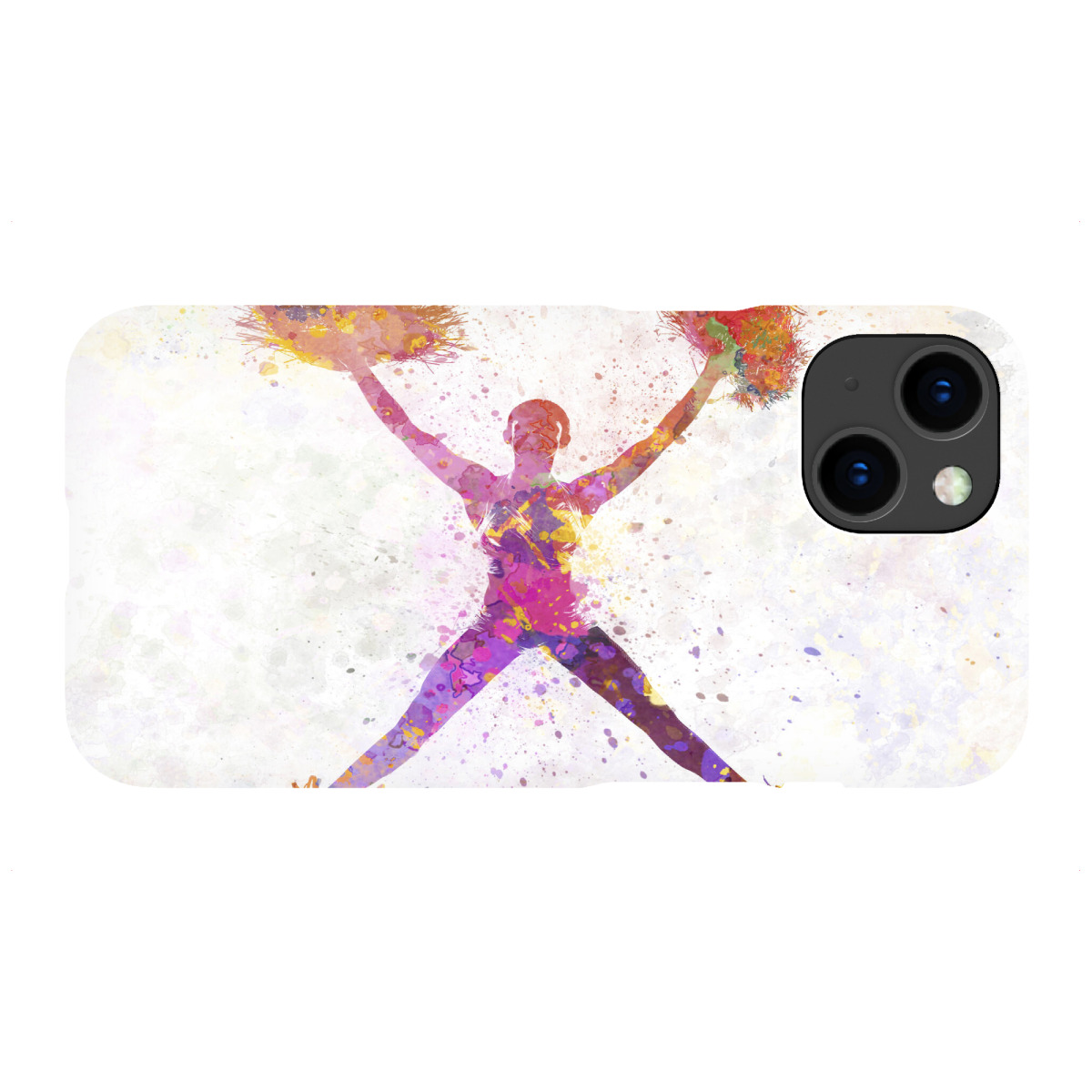 "Young cheerleader in watercolor-a"für iPhone - Premium-Case Handyhülle artboxONE