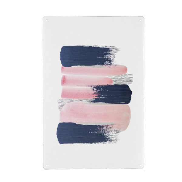 Holzbild "Buffiere - Konstellation" artboxONE - Abstrakt - Abstrakt,Aquarell,Wasserfarben,Striche,Pinsel,Linien