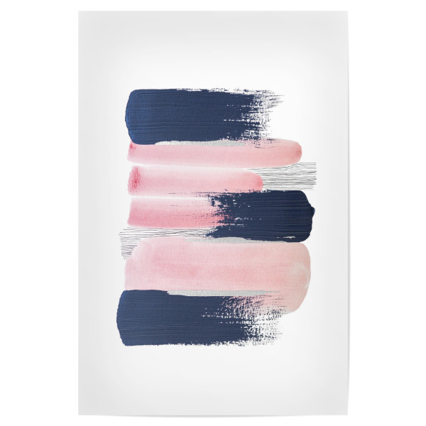 Poster 30x20 cm "Buffiere - Konstellation" artboxONE - Abstrakt - Abstrakt,Aquarell,Wasserfarben,Striche,Pinsel,Linien