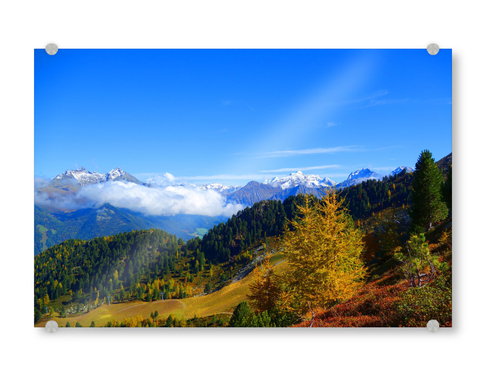 Acrylglasbild "Herbst in den Bergen" artboxONE - Natur,Reise