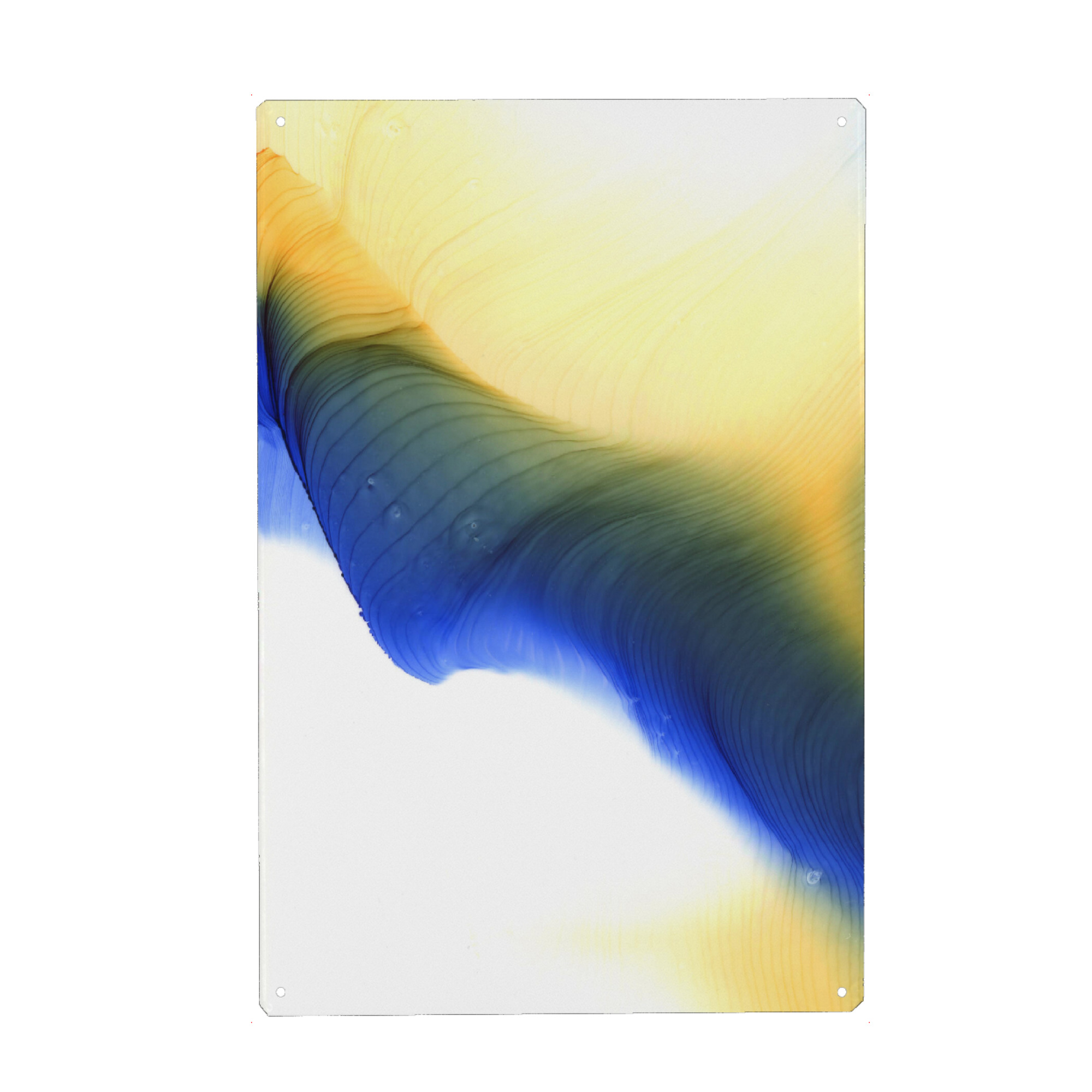 Holzbild "Blue Line - Art" artboxONE - Abstrakt