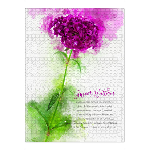 Puzzle Ravensburger "Sweet William" artboxONE - Natur,Floral