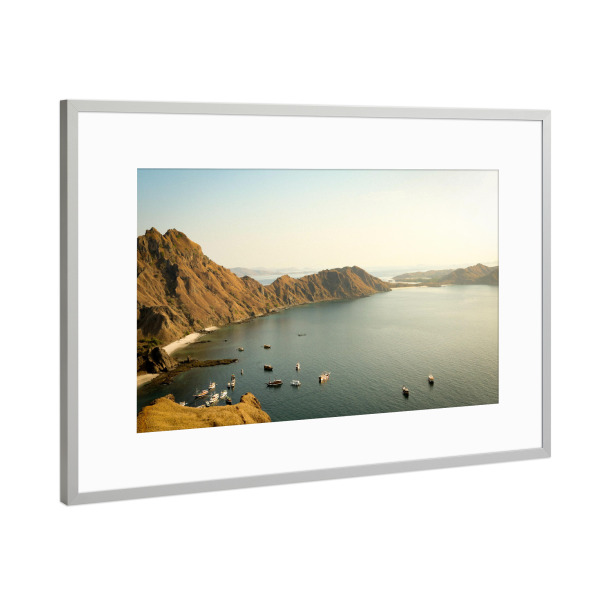 Poster mit Rahmen Silber "Early Morning Sail" artboxONE - Natur,Reise,Reise / Strand und Meer,Reise / Asien