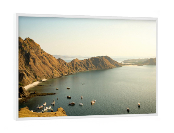 Poster mit weißem Rahmen "Early Morning Sail" artboxONE - Natur,Reise,Reise / Strand und Meer,Reise / Asien