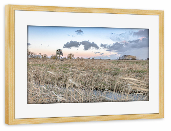 Poster mit Rahmen kiefer "Auf dem Land" artboxONE - Natur
