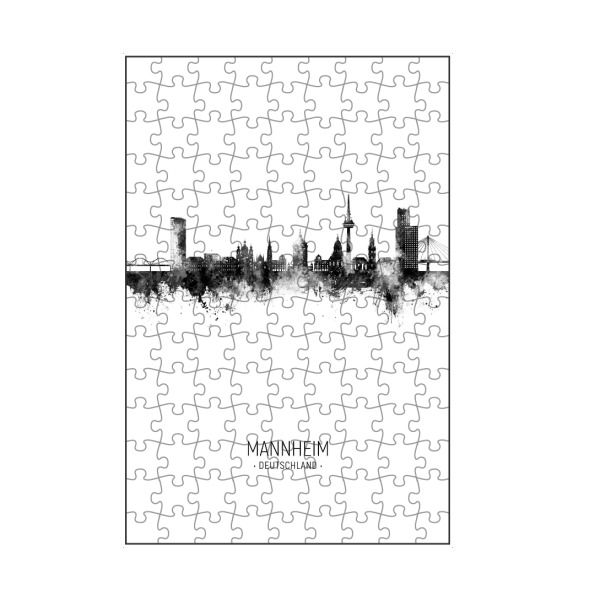artboxONE Puzzle "Mannheim Germany Skyline BW" artboxONE - Städte
