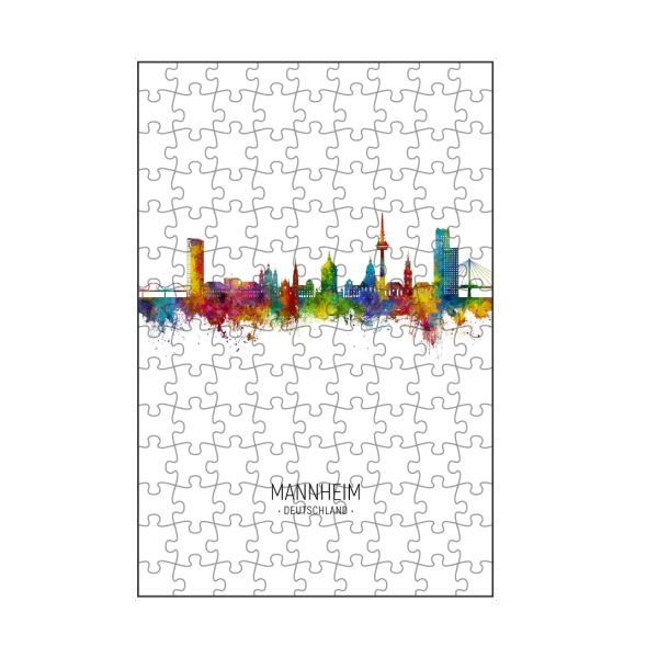 artboxONE Puzzle "Mannheim Germany Skyline Portrait" artboxONE - Städte