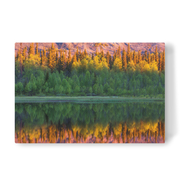 Leinwandbild "See mit Spiegelung in Finnland" artboxONE - Natur,Reise,Reise / Länder
