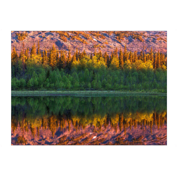 Puzzle Ravensburger "See mit Spiegelung in Finnland" artboxONE - Natur,Reise,Reise / Länder
