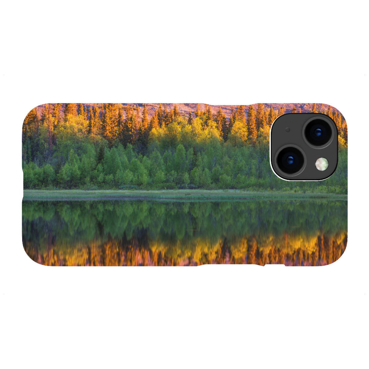 iPhone "See mit Spiegelung in Finnland" Premium-Case Handyhülle artboxONE