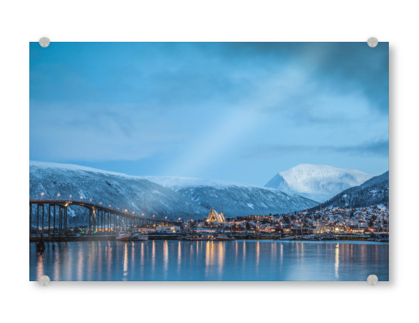 Acrylglasbild "Tromsö Polarnacht" artboxONE - Städte,Reise