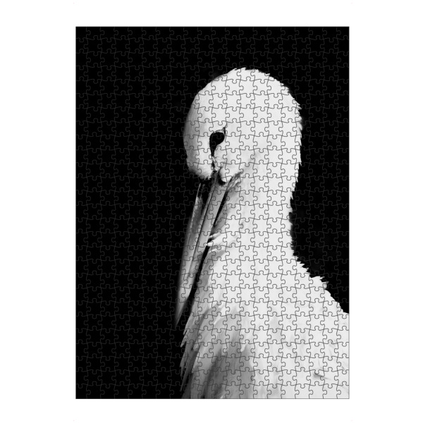 Puzzle Ravensburger "Storch" artboxONE - Natur,Reise,Schwarzweiß