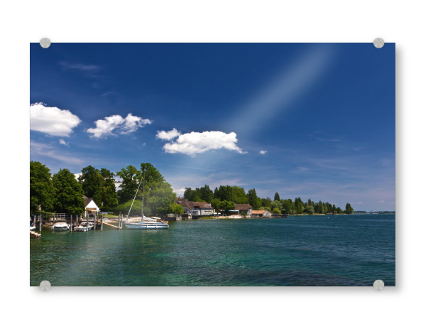 Acrylglasbild "Sommertag am Bodensee" artboxONE - Natur,Reise