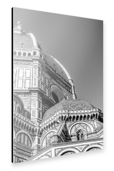 Alu-Dibond "Florence in Schwarzweiß" 30x20 cm artboxONE