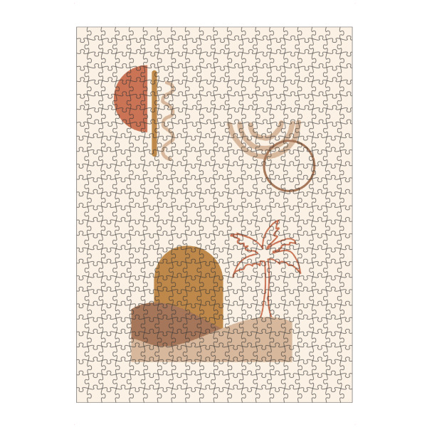 Puzzle Ravensburger "Minimal Surreal Dune" artboxONE - Abstrakt,Geometrie - Minimal,Earth tones,Geometric,Geometrie,Geometry,Abstract,Abstrakt,Formen