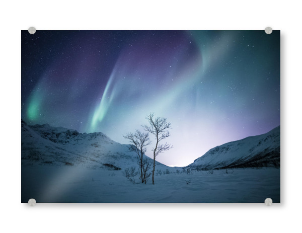 Acrylglasbild "Colourful Winter" artboxONE - Natur