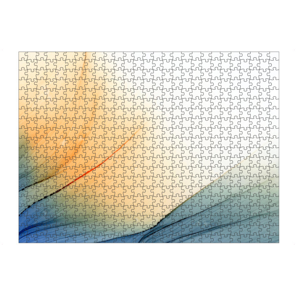 artboxONE Puzzle "The Hills - Bunt" artboxONE - Abstrakt