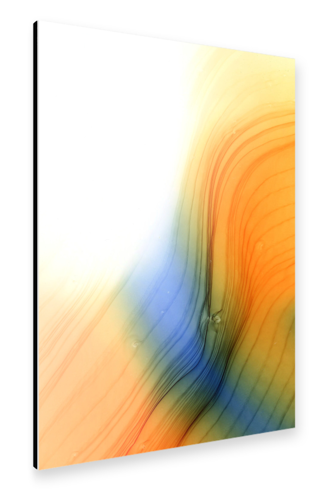 Alu-Dibond "Blue and Orange Day" 30x20 cm artboxONE